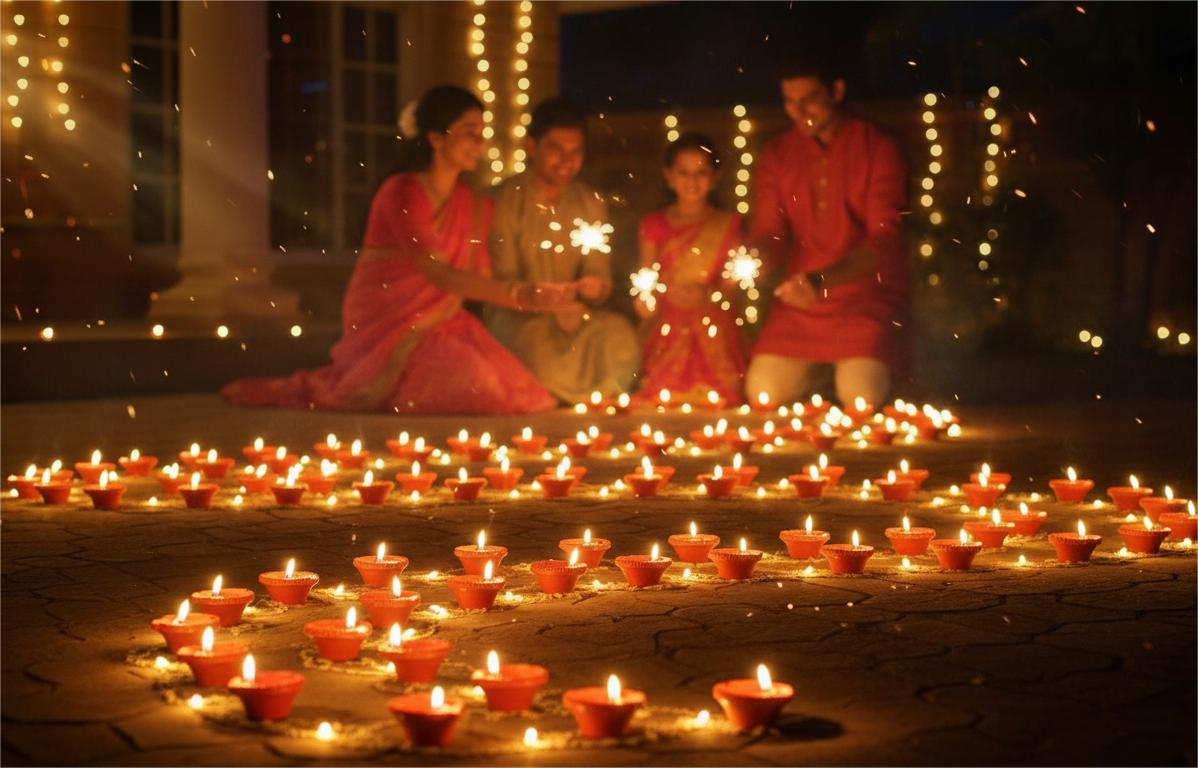 AquaGlow Diyas | Ambient Light Water-Sensing LED Diyas for Navratri